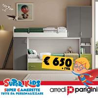 Cameretta a soppalco - Colori a scelta - aw2