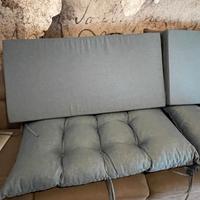 N 4 cuscini da esterno mai utilizzati
