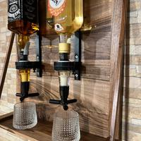 Dispenser alcolici in legno di ulivo