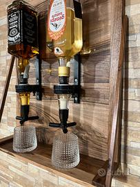 Dispenser alcolici in legno di ulivo