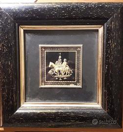 Quadro Don Chisciotte-Artesiana de Toledo-oro 24 k
