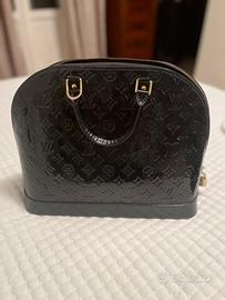 Borsa in vernice blu scuro LV