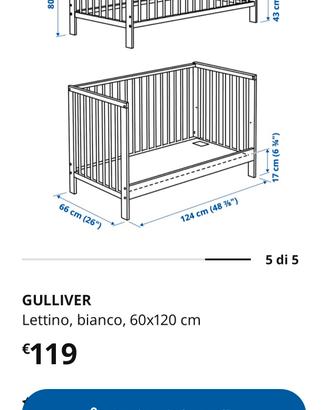 Lettino Gulliver ikea