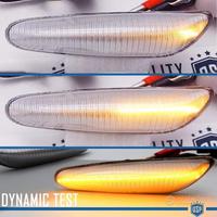 2 Frecce LED Dinamiche Lente Bianca per BMW Canbus