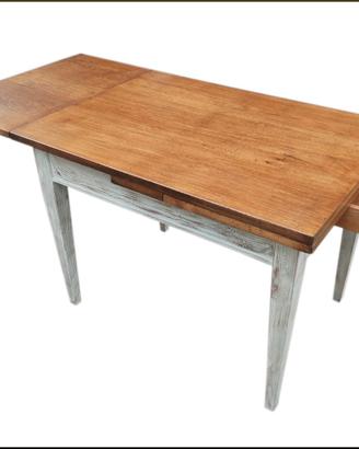 Tavolo da cucina allungabile spazzolato a vecchio