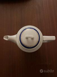 Caffettiera OEPIAG blu oro porcellana vintage