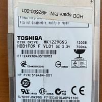 Hdd Toshiba 120 gb Notebook