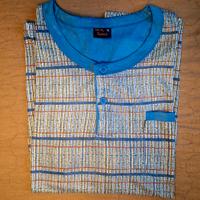 Pigiama uomo a righe con bottoni