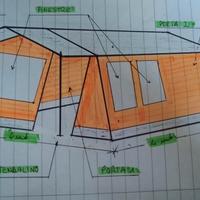 Tenda da campeggio a Casetta 5 posti