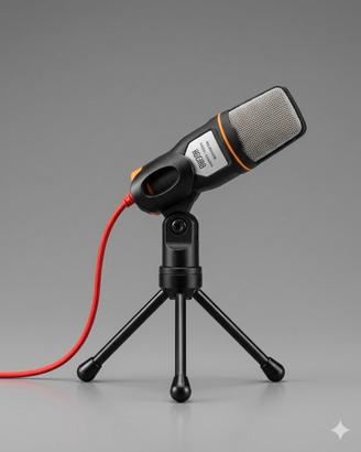 Microfono con treppiede 