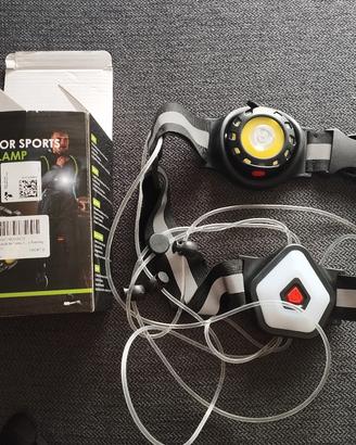 Luce da Running,LED Ricaricabile tramite usb