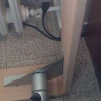 Base di letto singolo in con rotelle