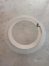 Lampadario in vetro circolare opaco 
