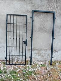 Porta in ferro battuto completa