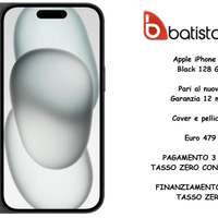 Apple iPhone 15 Nero 128 Gb
