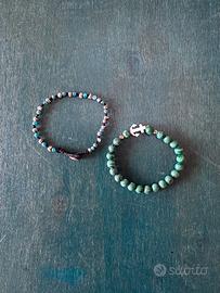 Bracciale perle verdi