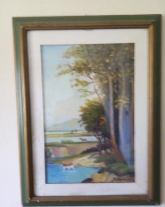 Quadro dipinto a mano, R.Bocchi 