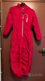 Tuta da sci rossa 14 anni bambina/bambino