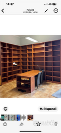 Libreria e scrivania da studio