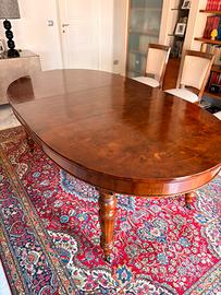 Tavolo ovale antico fine 800