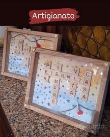 Quadri incorniciati realizzati a mano