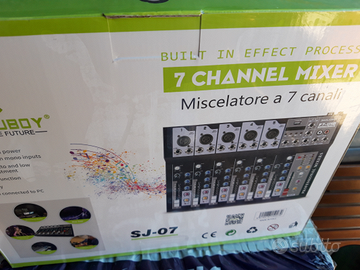 Mixer 7 canali con effetti usb bluetooth ecc