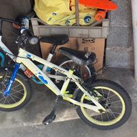 Bici bambino 14” 2-5 anni GIALLA