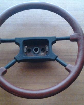 Volante in pelle marrone per Autobianchi Y10 Ego