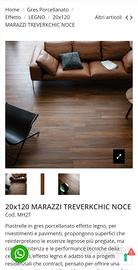 piastrelle Treverkchic  noce 120×20