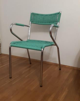 3 sedie retro terrazza