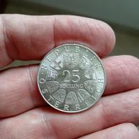Moneta  in argento da 25 scellini Austriaci