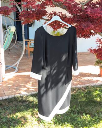 Abito Revó NUOVO Made in Italy - Nero/Bianco - Tg 