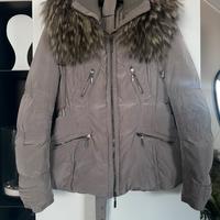 Piumino donna 18.70 vera piuma con pelliccia tg 42
