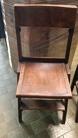26 sedie in legno anni 30/40 con inginocchiatoio 