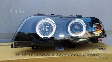 Coppia fari Angel Eyes Led BMW 3 E46 4porte 98-01 