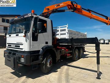 EUROTRAKKER 380E44 CURSOR RIBALTABILE E GRU HIAB