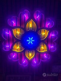 Lampada/Rosone Led Multicolore da Parete