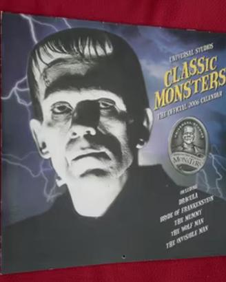 Calendario Classic Monsters mostri Universal