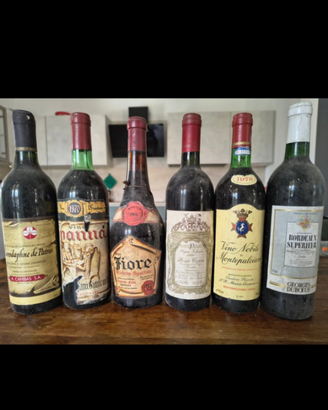 lotto 6 bottiglie di vino