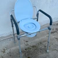 Sedia wc in alluminio NUOVA