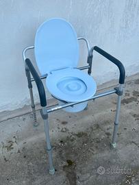 Sedia wc in alluminio NUOVA