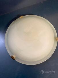 Plafoniera in vetro a tre manine