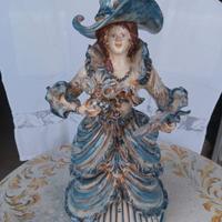 Lumiera in maiolica artigianale di Caltagirone 
