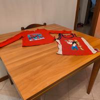 canotta popeye e maglietta spiderman 