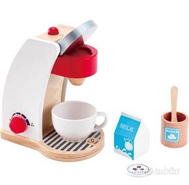 Macchina del caffè Hape in legno- Gioco Montessori