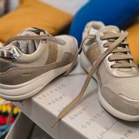 Sneakers Donna GEOX  beige/oro
