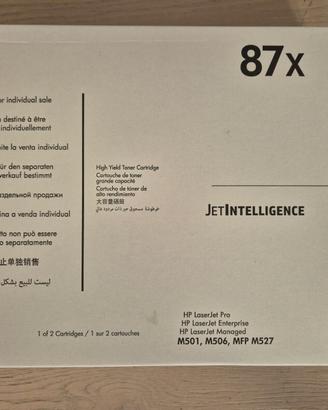 Toner HP LaserJet 87x CF287XD Black conf.singola