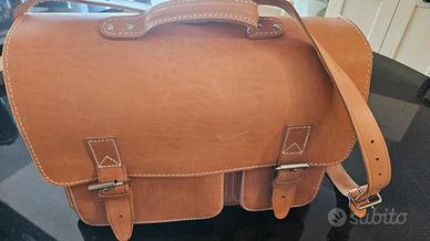 Borsa lavaro o studio vero cuoio