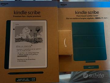 Kindle Scribe 64GB Metallic Jade + Cover + Punte
