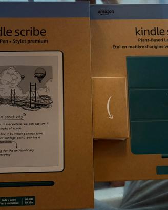 Kindle Scribe 64GB Metallic Jade + Cover + Punte